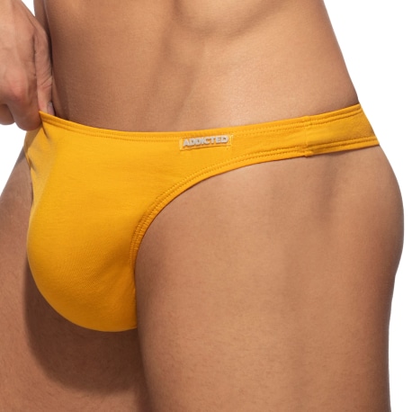 Addicted String Coton Jaune Moutarde