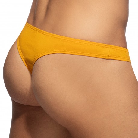 Addicted Cotton Thong - Mustard