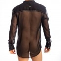 L'Homme invisible Chemise Tunique Chantilly Noire