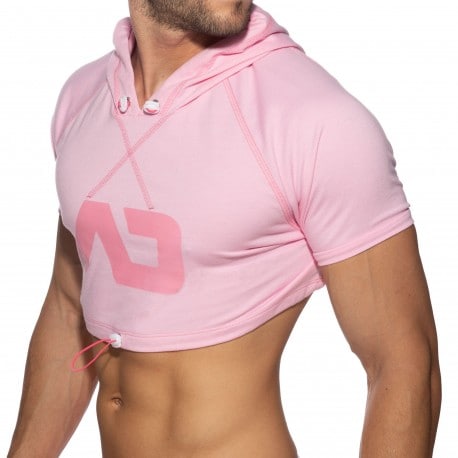 Addicted Crop Hoody - Pink