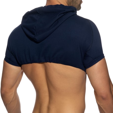 Addicted Crop Hoody - Navy