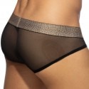 Addicted Snake Net Briefs - Black - Gold