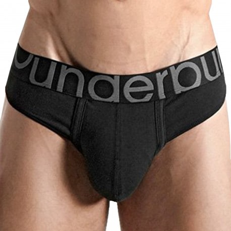 Rounderbum Package Cotton Thong - Black