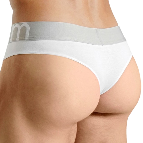 Rounderbum Package Cotton Thong - White