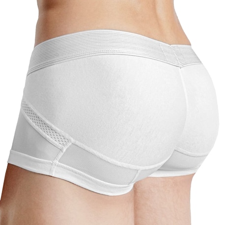 Rounderbum Anatomic Cotton Trunks - White