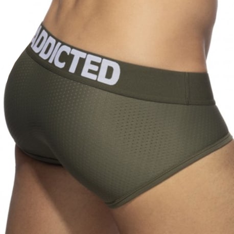 Addicted Slip Push Up Mesh Kaki