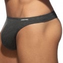 Addicted Cotton Thong - Charcoal