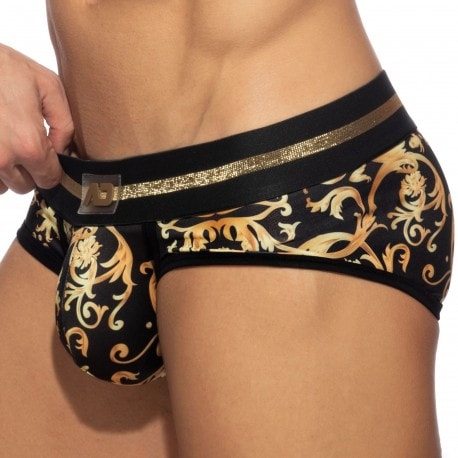 Addicted Versailles Golden Briefs - Black