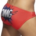 Addicted OMG Swim Briefs - Red