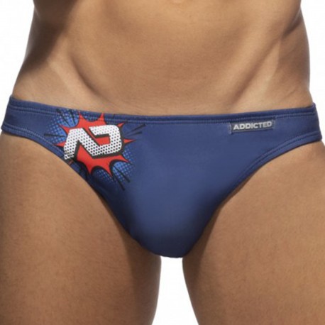 Addicted OMG Swim Briefs - Navy