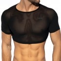 ES Collection Net Crop Top -  Black