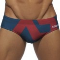 Addicted Slip de Bain AD Logo Bleu Marine - Rouge