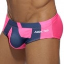 Addicted AD Logo Swim Briefs - Fuchsia - Navy