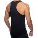 Addicted U-Neck Cotton Tank Top - Black