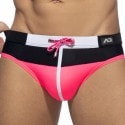 Addicted Slip de Bain Spike Noir - Rose Fluo