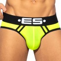 ES Collection Sportive Microfiber Briefs - Neon Yellow