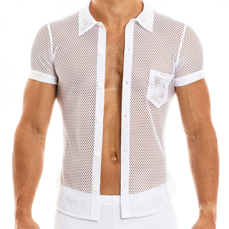 Modus Vivendi Camouflage Mesh Shirt - White | INDERWEAR