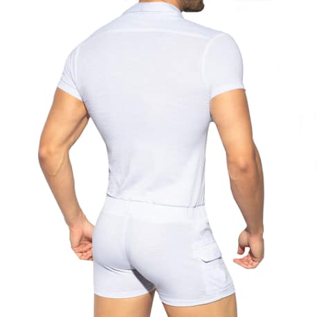 ES Collection Body Manches Courtes Blanc