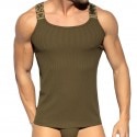 ES Collection Recycled Rib Tank Top - Khaki