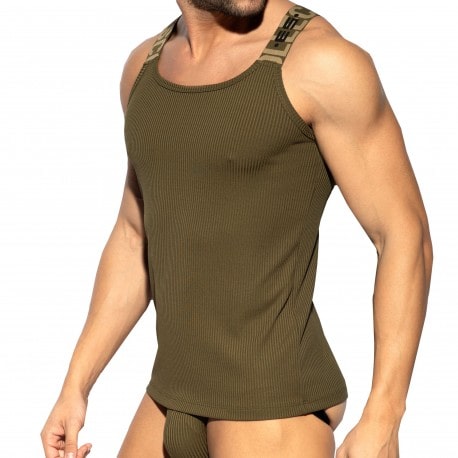 String Recycled RIB Band - khaki: Briefs for man brand ES collectio