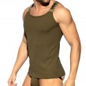 ES Collection Recycled Rib Tank Top - Khaki