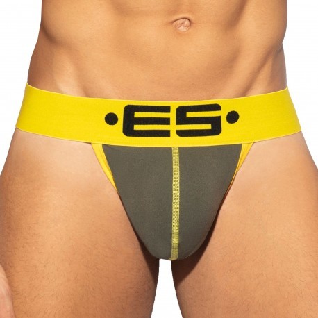 ES Collection Sportive Microfiber Thong - Khaki