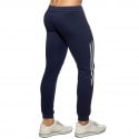 Addicted Double Zip Jogging Pants - Navy