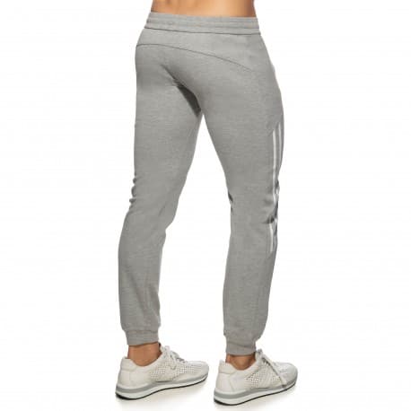 Double Zip Jogging Pants - Heather Grey