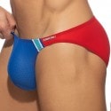 Addicted Mesh Mini Bikini Briefs - Blue - Red