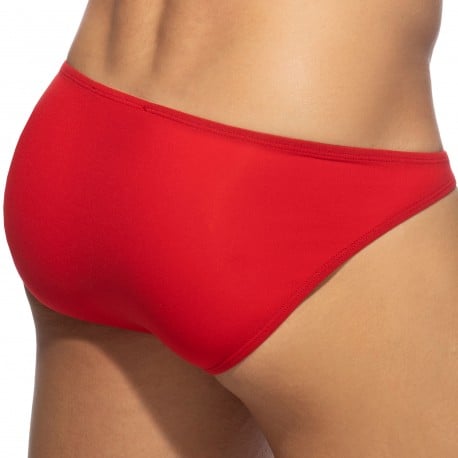 Mesh Mini Bikini Briefs - Blue - Red