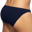 Addicted Mesh Mini Bikini Briefs - White - Navy