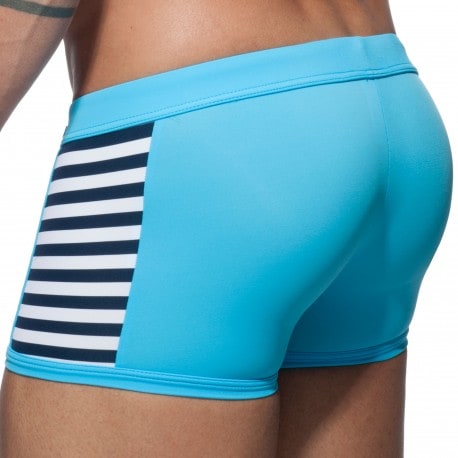 Sailor Colored Swim Boxer - Turquoise