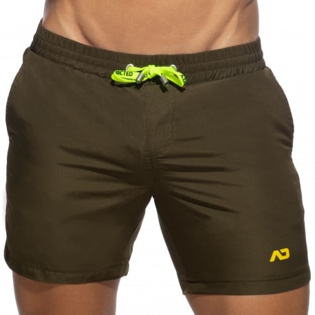 Long Basic Swim Short - Khaki