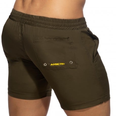 Long Basic Swim Short - Khaki