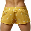 Marcuse Polkadots Cotton Boxer Shorts - Camel