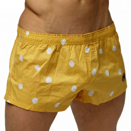 Polkadots Cotton Boxer Shorts - Camel