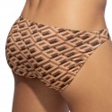 Addicted AD Print Bikini Briefs - Brown