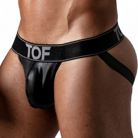 TOF Paris Faux Leather Jock - Black 