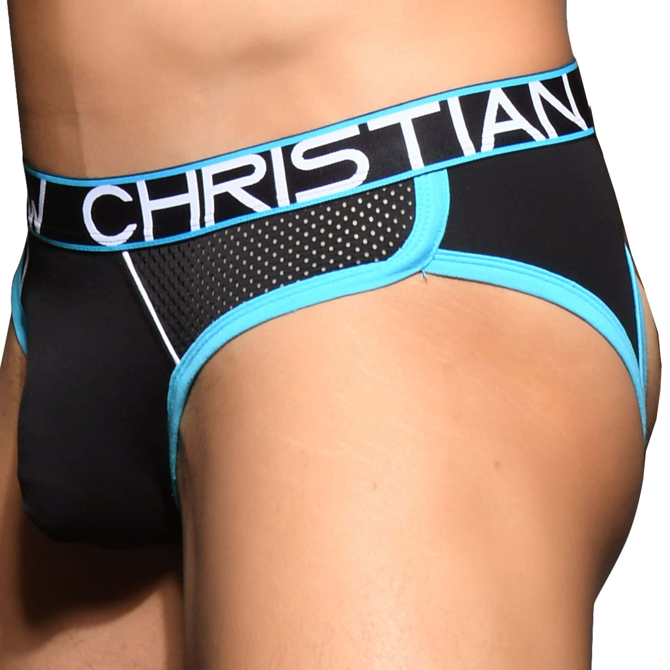 Andrew Christian Almost Naked Retro Mesh Jock Black INDERWEAR