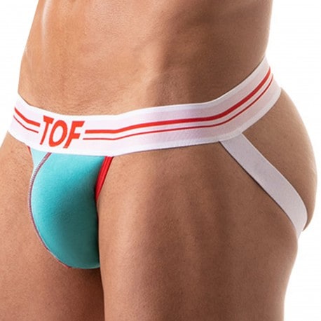 TOF Paris Jock Strap French Coton Bleu Turquoise