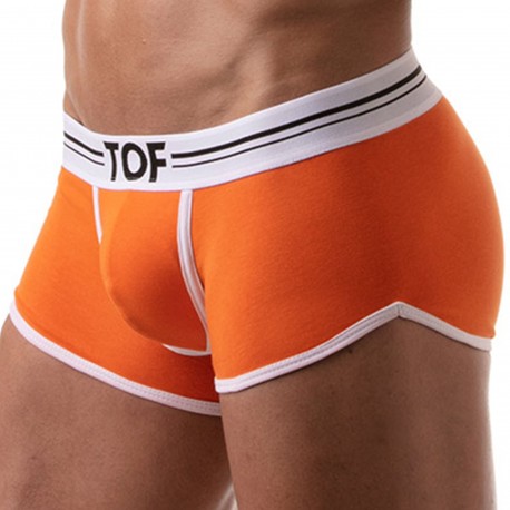 $42 HOM Men's Orange Modal Logo HO1 Stretch Plume Push Up Trunks