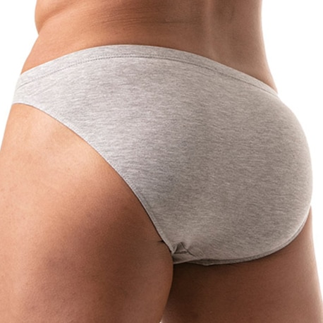 TOF Paris French Cotton Bikini Briefs - Heather Grey