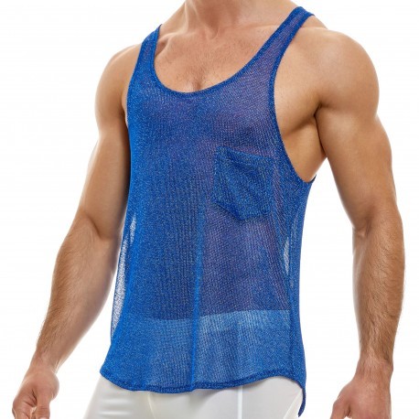 Modus Vivendi Tiger Thong Bodysuit - Blue