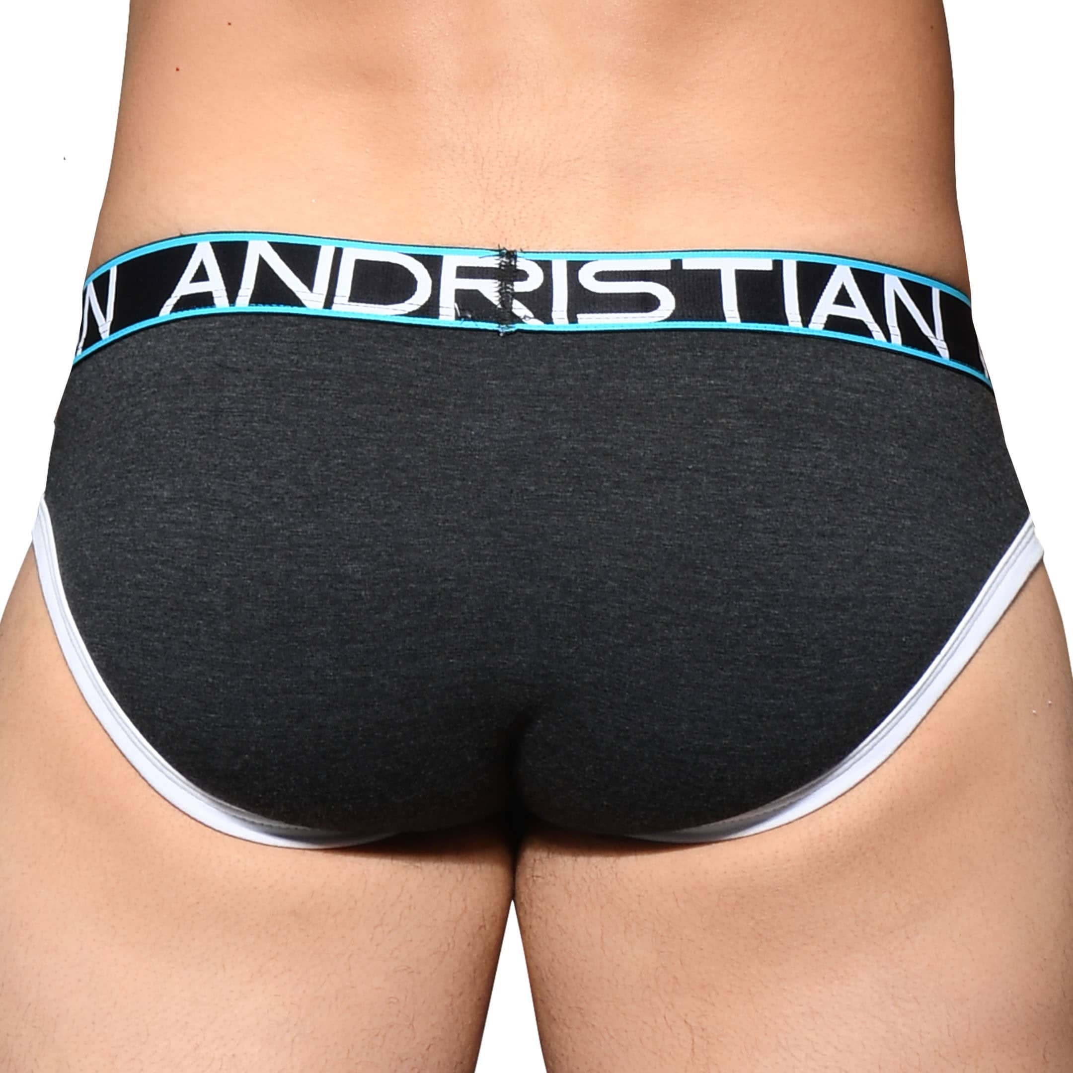 Andrew Christian Almost Naked Fly Tagless Briefs Charcoal INDERWEAR