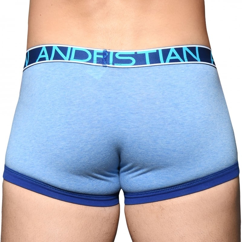 Andrew Christian Almost Naked Fly Tagless Trunks Blue Inderwear