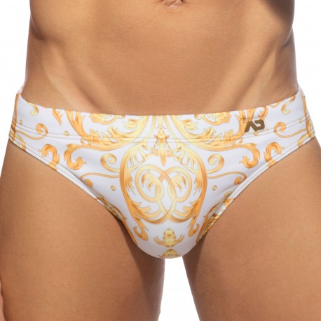 Addicted Versailles Swim Briefs - White