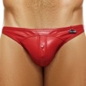 Modus Vivendi Leather Legacy Low Cut Briefs - Red