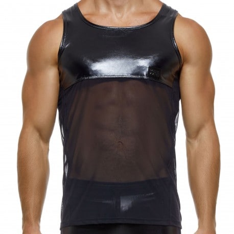 Modus Vivendi Latex - Veil tank Top - Black