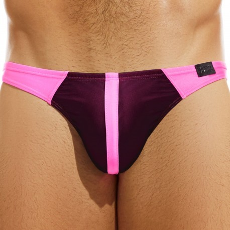 Addicted Ring Up Neon Mesh Brief Pink W - BodywearStore