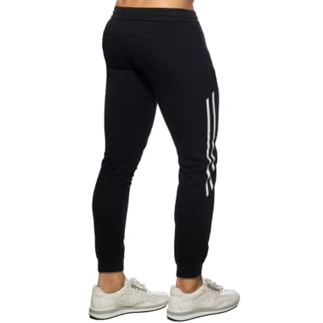 Addicted Double Zip Jogging Pants - Black